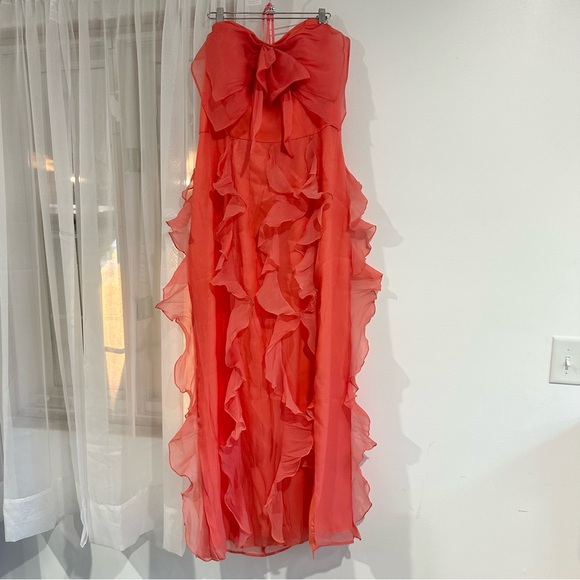 NEW Anthropologie Hutch Strapless Tiered Tulle Maxi Dress NWT - Picture 2 of 5